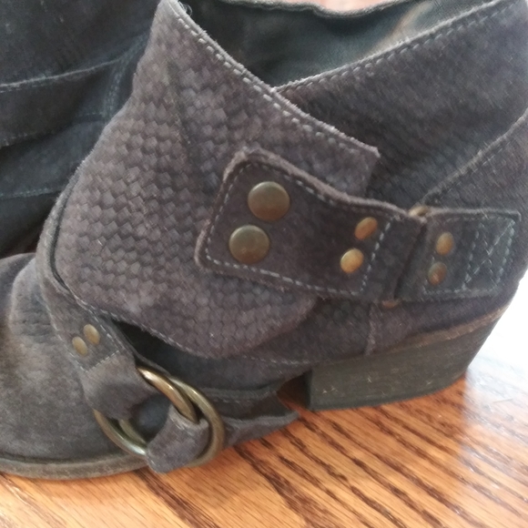 Free People Tortuga Leather Buckle Ankle Boots - Picture 9 of 15